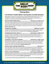 Link to professional development flyer